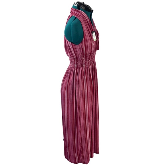 NWT JinSeMingXia Maxi Striped Dress (L) - Picture 4 of 12